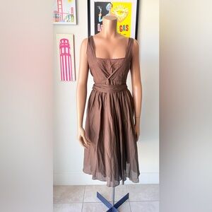 Calvin Klein Brown Midi Dress